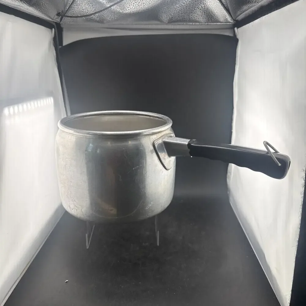 Vtg Wear-Ever No 3604 Aluminum Saucepan Pot TACU Co Made In USA 1940s 1950s